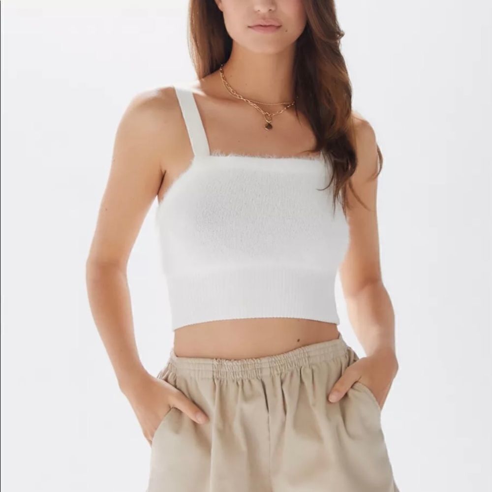 Urban outfitters cropped toe tank